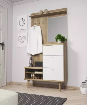 Entremøbler-skoskap med speil Primo riviera 110 cm
