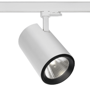 Polestar-T 30W LED track light, Black, Retail (Finish: White)