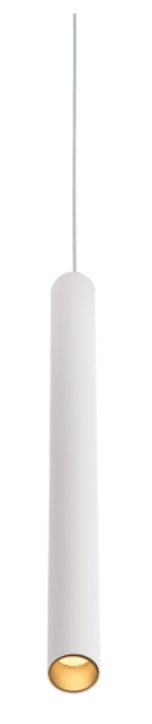 7W 48V Salina Pendant Light (Finish: White with Black Baffle, Options: DALI)