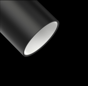 10W 48V Sottile 40 Spot Light (Options: Standard, Finish: Black, Baffle: White, Colour Temp.: Warm White (3000K), Beam Angle: 24°)