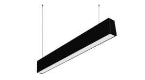STL442 (Direct/Indirect) (Length: 600mm, Finish: Black, Colour Temp.: Warm White (3000K), Emergency Pack: None) (Length: 600mm, Finish: Black, Colour