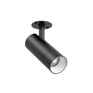 Tubular 60 GU10 Besa Plate (Finish: Black, Baffle Colour: White Baffle, Accessories: No Accessory) (Finish: Black, Baffle Colour: White Baffle, Access