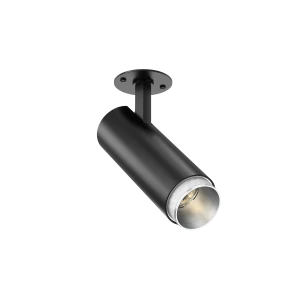 Tubular Snoot 60 Besa Plate (Finish: Black, Snoot Colour: Steel Snoot, Colour Temp.: 90CRI 3000K, Beam Angle: 24°, Accessories: No Accessory) (Finish: