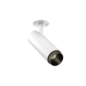 Tubular Snoot 60 Besa Plate (Finish: White, Snoot Colour: Bronze Snoot, Colour Temp.: 90CRI 3000K, Beam Angle: 24°, Accessories: Honeycomb) (Finish: W