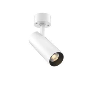 Tubular 60 Surface Mount Adjustable (Finish: White, Baffle Colour: Black Baffle, Colour temp: 90CRI 2700K, Beam Angle: 24°, Accessories: No Accessory,