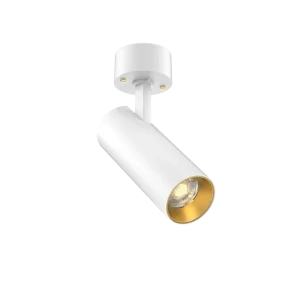 Tubular 60 Surface Mount Adjustable (Finish: White, Baffle Colour: Gold Baffle, Colour temp: 90CRI 2700K, Beam Angle: 36°, Accessories: No Accessory,