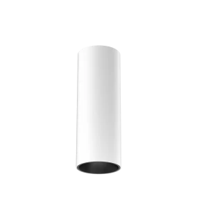 Tubular 60 Surface Mount Fixed (Finish: White, Baffle Colour: Black Baffle, Colour temp: 90CRI 3000K, Beam Angle: 50°, Accessories: Honeycomb, Dimming