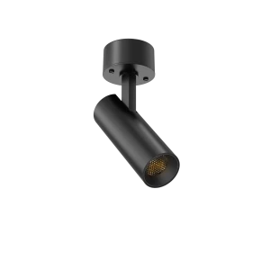 Tubular 40 Surface Mount Adjustable (Finish: Black, Baffle Colour: Black Baffle, Colour temp: 90CRI 3000K, Beam Angle: 36°, Accessories: Honeycomb, Di