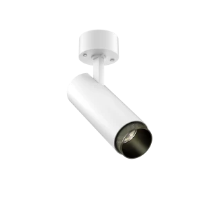 Tubular Snoot 60 Surface Mount Adjustable (Finish: White, Snoot Colour: Bronze Snoot, Colour temp: 90CRI 2700K, Beam Angle: 36°, Accessories: No Acces