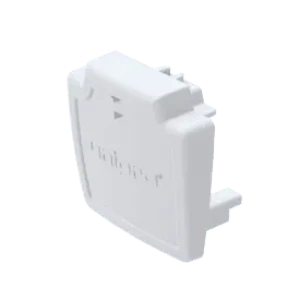 Unipro® End Cap 3 Circuit Track Lighting - EC3B/EC3W (Finish: Black / White) (Finish: White) (Finish: White)
