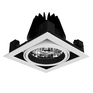 Maxi Gimbal 1 LED (Finish: White, Wattage: 26W, Colour Temp.: 90CRI 4000K, Beam Angle: 40°, Dimming Type: Mains Dimmable) (Finish: White, Wattage: 26W