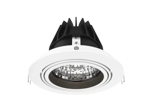 Midi Gimbal Round LED (Finish: White, Wattage: 24W, Colour Temp.: 90CRI 4000K, Beam Angle: 66°, Dimming Type: DALI) (Finish: White, Wattage: 24W, Colo