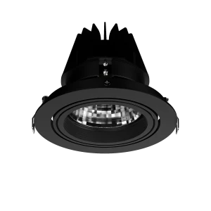 Maxi Gimbal Round LED (Finish: Black, Wattage: 18W, Colour Temp.: 90CRI 4000K, Beam Angle: 40°, Dimming Type: DALI) (Finish: Black, Wattage: 18W, Colo