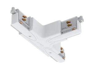 Unipro® T Connector 3 Circuit Track Lighting - TA3 (Finish: Black / White) (Polarity: INNER RIGHT (TA3B), Finish: White) (Polarity: INNER RIGHT (TA3B
