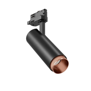 Tubular Snoot 60 (Finish: Black, Snoot Colour: Copper Snoot, Wattage: 13W, Colour Temp.: 90CRI 2700K, Beam Angle: 36°, Dimming Type: Mains Dimmable, A