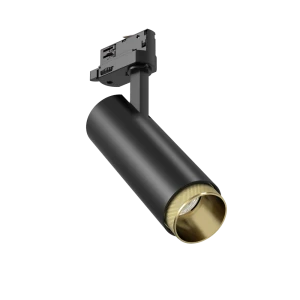 Tubular Snoot 60 (Finish: Black, Snoot Colour: Gold Snoot, Wattage: 13W, Colour Temp.: 90CRI 4000K, Beam Angle: 36°, Dimming Type: Mains Dimmable, Acc