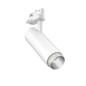 Tubular Snoot 60 (Finish: White, Snoot Colour: Steel Snoot, Wattage: 13W, Colour Temp.: 90CRI 2700K, Beam Angle: 24°, Dimming Type: Mains Dimmable, Ac