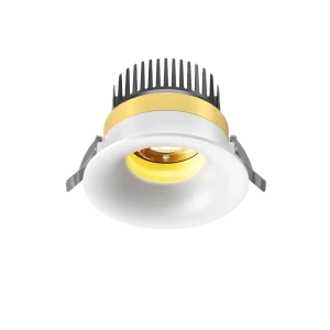 Toa 111 Scoop (Finish: White, Baffle Colour: Gold Baffle, Wattage: 26W, Colour Temp.: 90CRI 2700K, Beam Angle: 60°, Dimming Type: Mains Dimmable, Acce