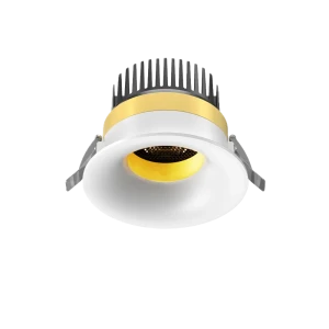 Toa 111 Scoop (Finish: White, Baffle Colour: Gold Baffle, Wattage: 14w, Colour Temp.: 90CRI 2700K, Beam Angle: 60°, Dimming Type: Mains Dimmable, Acce