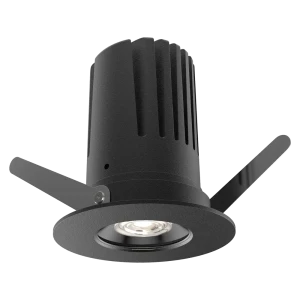 View 50 Fixed Downlight (Finish: Black, Baffle Colour: No Baffle, Wattage: 9W, Colour Temp.: 90CRI 3000K, Beam Angle: 15°, Dimming Type: Mains Dimmabl