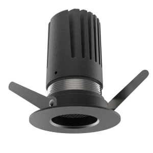 View 50 Fixed Downlight (Finish: Black, Baffle Colour: Black Baffle, Wattage: 9W, Colour Temp.: 90CRI 4000K, Beam Angle: 15°, Dimming Type: Mains Dimm