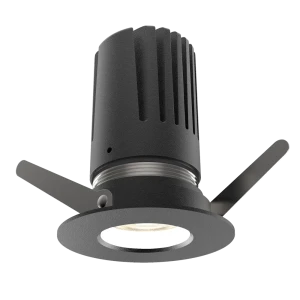 View 50 Fixed Downlight (Finish: Black, Baffle Colour: White Baffle, Wattage: 9W, Colour Temp.: 90CRI 3000K, Beam Angle: 15°, Dimming Type: Mains Dimm