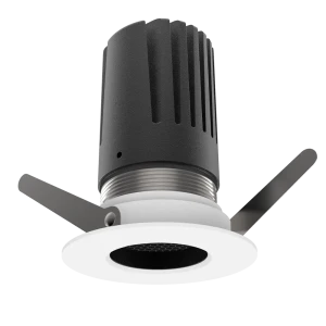 View 50 Fixed Downlight (Finish: White, Baffle Colour: Black Baffle, Wattage: 9W, Colour Temp.: 90CRI 4000K, Beam Angle: 40°, Dimming Type: Mains Dimm