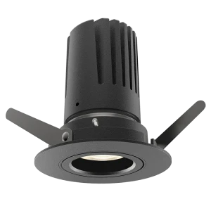 View 50 Adjustable Downlight (Finish: Black, Baffle Colour: Black Baffle, Wattage: 9W, Colour Temp.: 90CRI 4000K, Beam Angle: 40°, Dimming Type: Mains