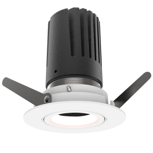 View 50 Adjustable Downlight (Finish: White, Baffle Colour: White Baffle, Wattage: 9W, Colour Temp.: 90CRI 2700K, Beam Angle: 15°, Dimming Type: Mains