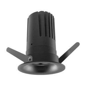 View 50 Scoop Downlight (Finish: Black, Baffle Colour: No Baffle, Wattage: 9W, Colour Temp.: 90CRI 2700K, Beam Angle: 15°, Dimming Type: Mains Dimmabl