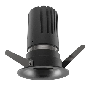 View 50 Scoop Downlight (Finish: Black, Baffle Colour: Black Baffle, Wattage: 9W, Colour Temp.: 90CRI 3000K, Beam Angle: 40°, Dimming Type: Mains Dimm