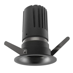 View 50 Scoop Downlight (Finish: Black, Baffle Colour: Black Baffle, Wattage: 9W, Colour Temp.: 90CRI 3000K, Beam Angle: 40°, Dimming Type: Mains Dimm