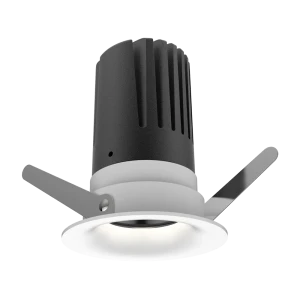 View 50 Scoop Downlight (Finish: White, Baffle Colour: No Baffle, Wattage: 9W, Colour Temp.: 90CRI 4000K, Beam Angle: 15°, Dimming Type: Mains Dimmabl