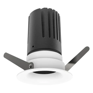 View 50 Scoop Downlight (Finish: White, Baffle Colour: No Baffle, Wattage: 9W, Colour Temp.: 90CRI 2700K, Beam Angle: 15°, Dimming Type: Mains Dimmabl