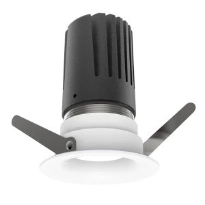 View 50 Scoop Downlight (Finish: White, Baffle Colour: White Baffle, Wattage: 9W, Colour Temp.: 90CRI 4000K, Beam Angle: 40°, Dimming Type: Mains Dimm