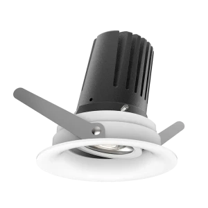 View 50 Scoop Adjustable (Finish: White, Baffle Colour: No Baffle, Wattage: 9W, Colour Temp.: 90CRI 3000K, Beam Angle: 15°, Dimming Type: Mains Dimmab