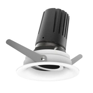 View 50 Scoop Adjustable (Finish: White, Baffle Colour: Black Baffle, Wattage: 9W, Colour Temp.: 90CRI 4000K, Beam Angle: 15°, Dimming Type: Mains Dim