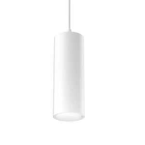 Track Mounted Tubular 60 Pendant Fixed (Finish: White, Baffle Colour: White Baffle, Wattage: 13W, Colour Temp.: 90CRI 3000K, Beam Angle: 24°, Dimming