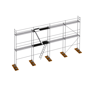 Fassadengerüst Stahl RUX R65 80m2
