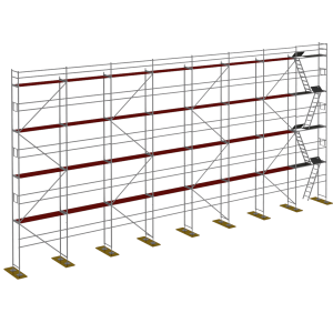 Fassadengerüst aus Holz Plettac P70 240 m² Premium