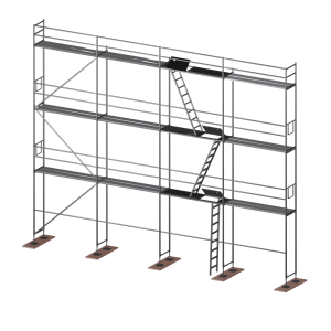 Fasadställning P70 stål 102 m² N