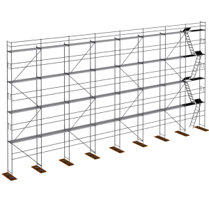 Fassadengerüst Stahl Plettac P70 200m2