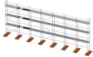 L73 homlokzati állványzat 170m2