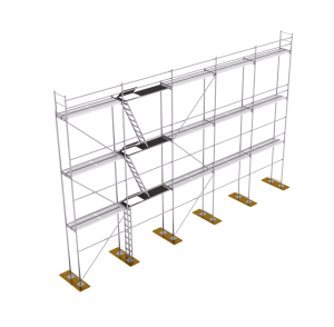 P70 acél homlokzati állvány Plettac 120m2