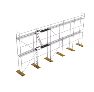 P70 acél homlokzati állványzat 80m2