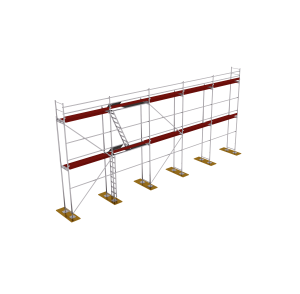 Fa homlokzati állványzat + P70 80m2