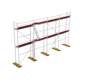 Homlokzati állványzat acél + P70 80m2