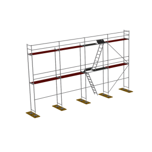 P70 homlokzati állványzat 80m2