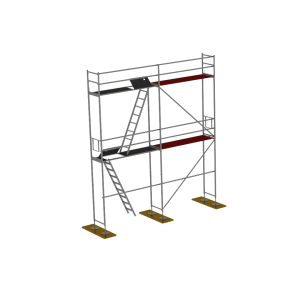 Plettac P70 homlokzati állvány 36m2