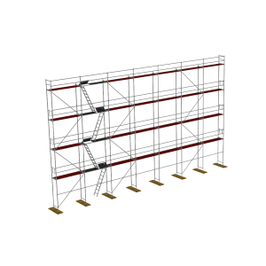 Plettac P70 Fa homlokzati állványzat 220m2